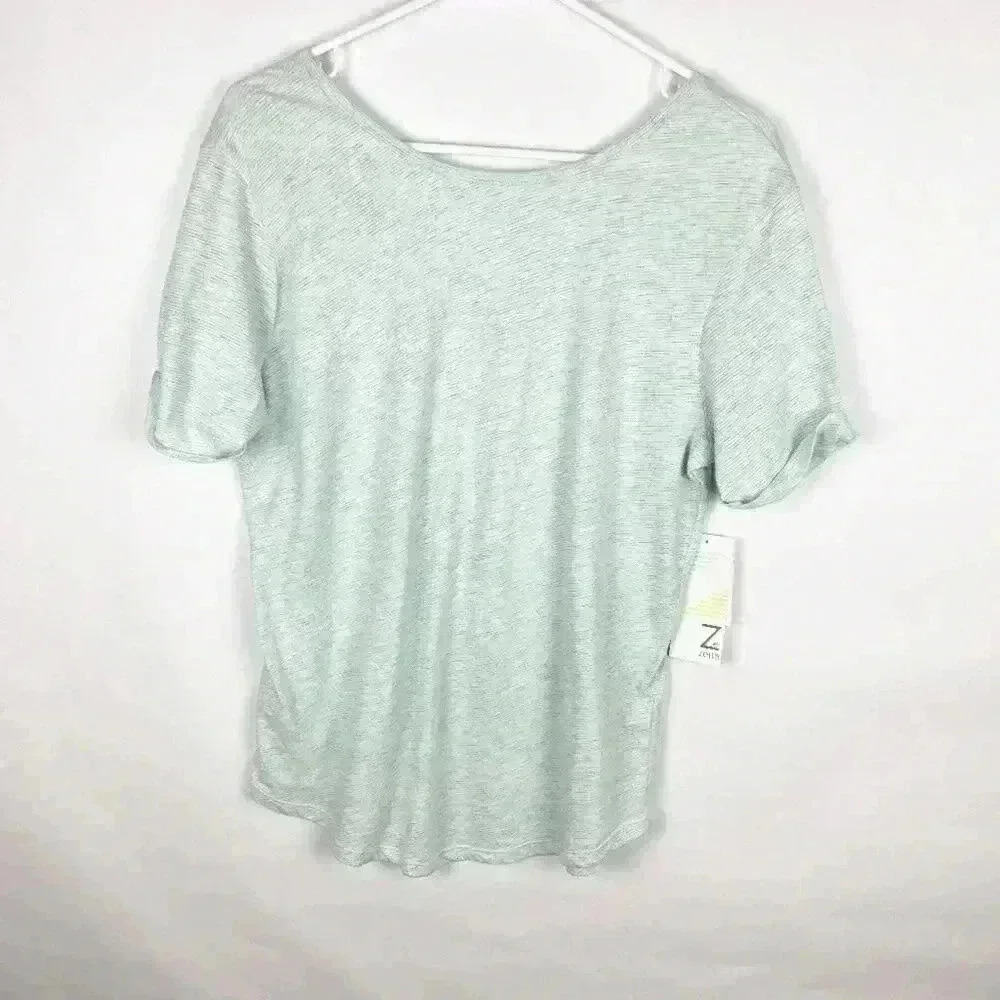 Z by Zella NWT Mint Green Seafoam Short Sleeve Workout Tee Athletic Size M